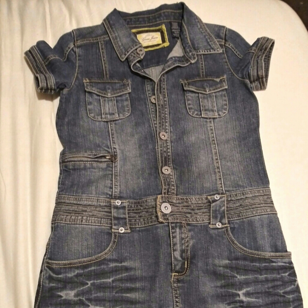 Calvin Klein Denim Mini-Dress XS
